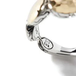 Women John Hardy Statement^Palu Dot Band Ring, Gold, Sterling Silver