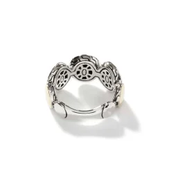Women John Hardy Statement^Palu Dot Band Ring, Gold, Sterling Silver