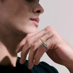 Women John Hardy Statement^Palu Ring, Sterling Silver, Gold