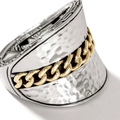 Women John Hardy Statement^Palu Saddle Ring, Sterling Silver, Gold