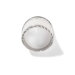 Women John Hardy Statement^Palu Saddle Ring, Sterling Silver, Diamonds