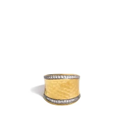 Women John Hardy Statement^Palu Saddle Ring, Sterling Silver, Diamonds