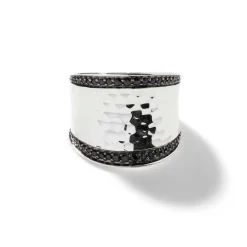 Women John Hardy Statement^Palu Saddle Ring, Sterling Silver, Pave