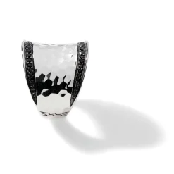 Women John Hardy Statement^Palu Saddle Ring, Sterling Silver, Pave