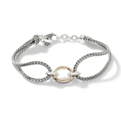 Women John Hardy Chains^Palu Station Bracelet, Sterling Silver, Gold