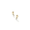 Women John Hardy Studs^Palu Stud Earring, Gold, Diamonds