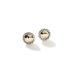 Women John Hardy Studs^Palu Stud Earring, Sterling Silver, Gold