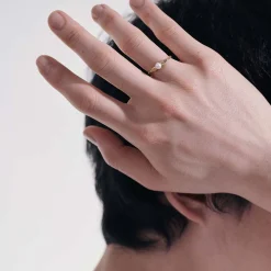 Women John Hardy Soft^Pearl Chain Band Ring, Gold