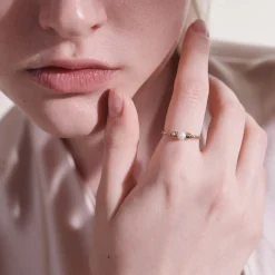 Women John Hardy Soft^Pearl Chain Band Ring, Gold