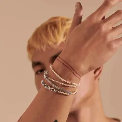 Men John Hardy Beads^Pearl Chain Convertible Wrap, Sterling Silver