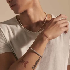 Men John Hardy Beads^Pearl Chain Convertible Wrap, Sterling Silver