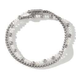 Men John Hardy Chains^Pearl Chain Double Wrap, Sterling Silver
