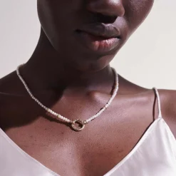 Women John Hardy Layering^Pearl Keyring Necklace, Sterling Silver