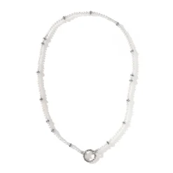 Women John Hardy Layering^Pearl Keyring Necklace, Sterling Silver