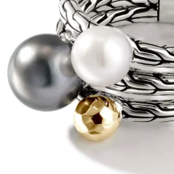 Women John Hardy Statement^Pearl Multi Row Ring, Sterling Silver, Gold