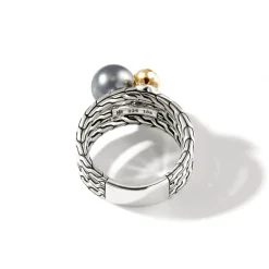 Women John Hardy Statement^Pearl Multi Row Ring, Sterling Silver, Gold