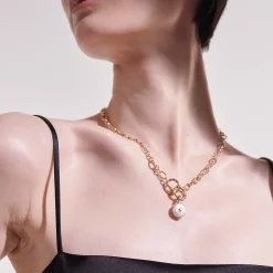 Women John Hardy Pendants^Pearl Pendant, Gold, Diamond