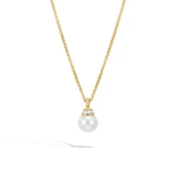 Women John Hardy Pendants^Pearl Pendant Necklace, Gold, Diamonds