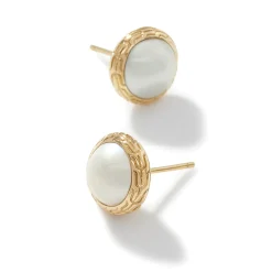 Men John Hardy Studs^Pearl Stud Earring, Gold