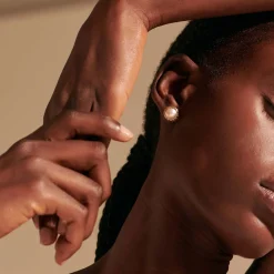 Men John Hardy Studs^Pearl Stud Earring, Gold