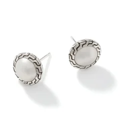 Men John Hardy Studs^Pearl Stud Earring, Sterling Silver