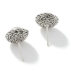 Men John Hardy Studs^Pearl Stud Earring, Sterling Silver