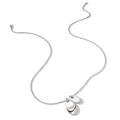 Men John Hardy Tags & Pendants^Pebble Duo Necklace, Silver, Diamonds