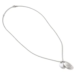 Men John Hardy Tags & Pendants^Pebble Duo Necklace, Silver, Diamonds