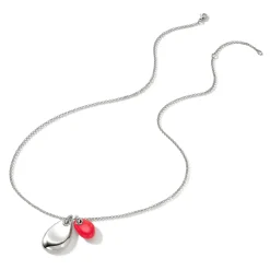 Men John Hardy Tags & Pendants^Pebble Duo Necklace, Silver, Diamonds