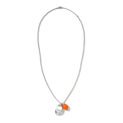 Men John Hardy Tags & Pendants^Pebble Duo Necklace, Silver, Diamonds