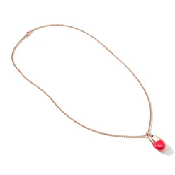 Men John Hardy Tags & Pendants^Pebble Necklace, Gold, Silver, Diamonds