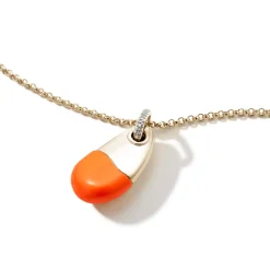 Men John Hardy Tags & Pendants^Pebble Necklace, Gold, Silver, Diamonds