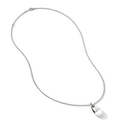 Men John Hardy Tags & Pendants^Pebble Necklace, Sterling Silver, Diamonds