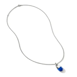 Men John Hardy Tags & Pendants^Pebble Necklace, Sterling Silver, Diamonds