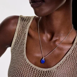 Men John Hardy Tags & Pendants^Pebble Necklace, Sterling Silver, Diamonds