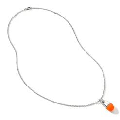 Men John Hardy Tags & Pendants^Pebble Necklace, Sterling Silver, Diamonds