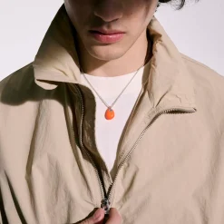 Men John Hardy Tags & Pendants^Pebble Necklace, Sterling Silver, Diamonds