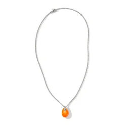 Men John Hardy Tags & Pendants^Pebble Necklace, Sterling Silver, Diamonds