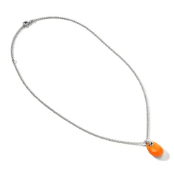 Women John Hardy Pendants^Pebble Necklace, Sterling Silver, Diamonds