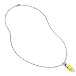 Men John Hardy Tags & Pendants^Pebble Necklace, Sterling Silver, Diamonds