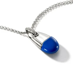 Men John Hardy Tags & Pendants^Pebble Necklace, Sterling Silver, Diamonds