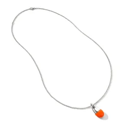 Men John Hardy Tags & Pendants^Pebble Necklace, Sterling Silver, Diamonds