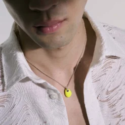 Men John Hardy Tags & Pendants^Pebble Necklace, Sterling Silver, Diamonds