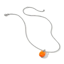 Men John Hardy Tags & Pendants^Pebble Necklace, Sterling Silver, Diamonds