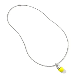 Men John Hardy Tags & Pendants^Pebble Necklace, Sterling Silver, Diamonds