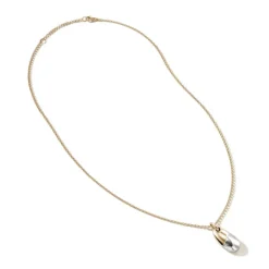 Men John Hardy Tags & Pendants^Pebble Pendant, Sterling Silver, Diamonds