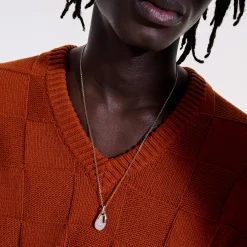 Men John Hardy Tags & Pendants^Pebble Pendant, Sterling Silver, Diamonds