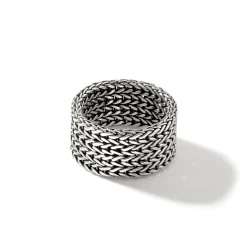 Women John Hardy Soft^Rata Chain Band Ring, Gold, Wide