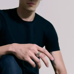 Women John Hardy Soft^Rata Chain Band Ring, Gold, Wide