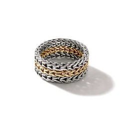 Women John Hardy Soft^Rata Chain Band Ring, Sterling Silver, Wide